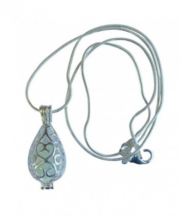 Wishing Teardrop Fairy Magical Necklace blue sil