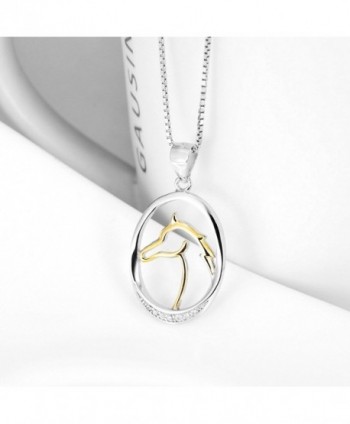 Sterling Silver Zirconia Pendant Necklace