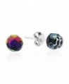 Rainbow Fashion Crystal Sterling Earrings