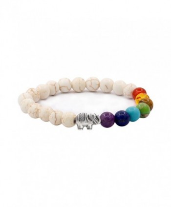 Sundear Bracelets Elephant Chakras Bracelet in Women's Stretch Bracelets