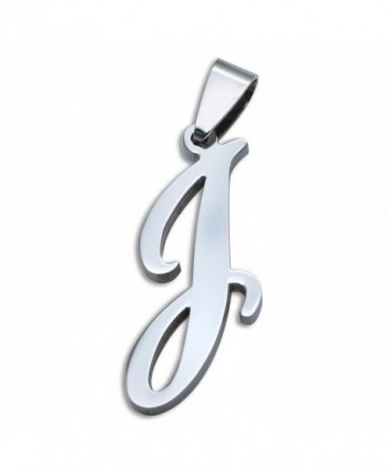FUNRUN Stainless Initial Pendant Necklace