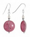 Body Candy Handcrafted 925 Sterling Silver Pink Rhodonite Earrings Created with Swarovski Crystals - CK12LJ38C53