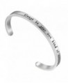 Bracelet Engraved Inspirational Christmas Thanksgiving