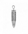 Bullet Polished Sterling Silver Pendant in Women's Chain Necklaces