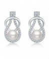 Silver Crystal Diamond Fashion Earrings - White - CI11I4LBDYL
