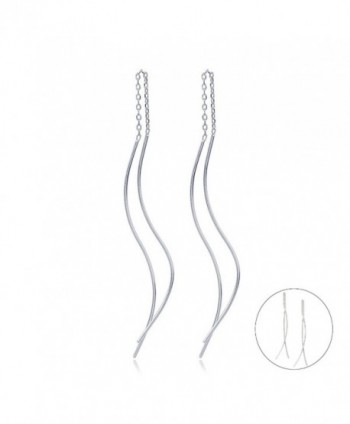 lightweight Linear Threader Earrings Jewelry - White - CI186HUQ5I3