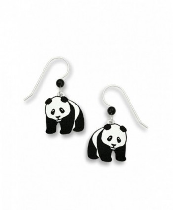 Panda Bear Hand Painted Dangle Earrings Made in USA by Sienna Sky 869 - C111CURKITV