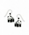 Panda Bear Hand Painted Dangle Earrings Made in USA by Sienna Sky 869 - C111CURKITV