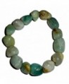 1pc Amazonite Premium Quality Tumbled Stones Crystal Healing Gemstone 6-8 Mm Nugget Beaded Stretch Bracelet - CU12BF6364L