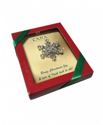 Brooch Snowflake Crystal Rhodium Ireland