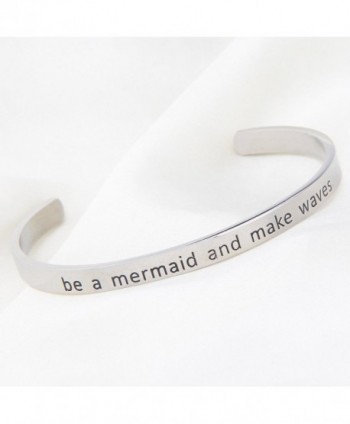 WUSUANED Mermaid Inspirational Messaged Bracelet