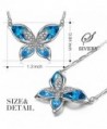 SIVERY Butterfly Necklace Swarovski Crystals