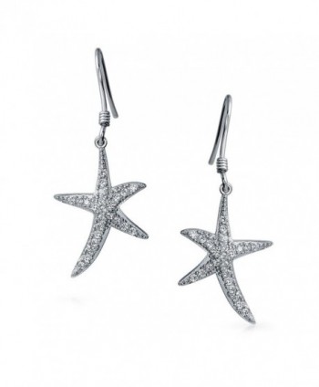 Bling Jewelry Starfish Earrings Sterling