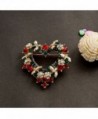 LilyJewelry Christmas Brooch Pin Heart