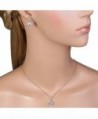 EVER FAITH Sterling Gorgeous Necklace in Women's Jewelry Sets