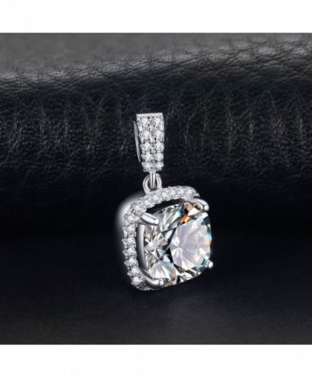 JewelryPalace Zirconia Solitaire Sterling Necklace in Women's Pendants