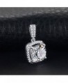JewelryPalace Zirconia Solitaire Sterling Necklace in Women's Pendants