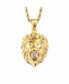 Gold Plated LION necklace. Get the power of LION- the king of the Jungle . - CH1890T2CC0