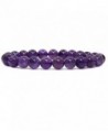 Natural Amethyst Gemstone Stretch Bracelet - A Grade Dark Amethyst - CH17YLSHZI7