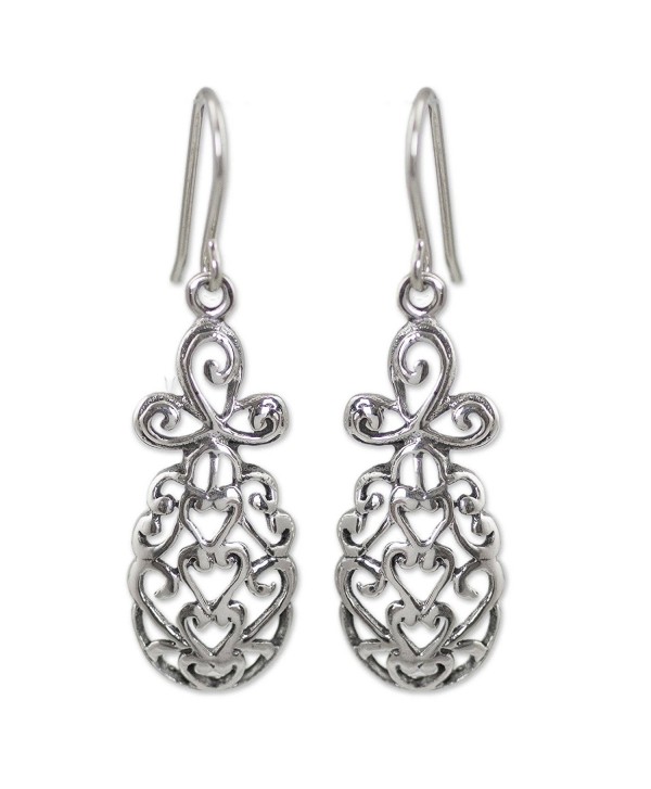 NOVICA .925 Sterling Silver Dangle Earrings- 'Tropical Pineapple' - CE11G3XX2HX