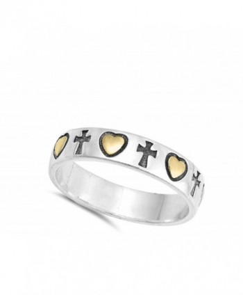 Gold Tone Promise Eternity Sterling Silver