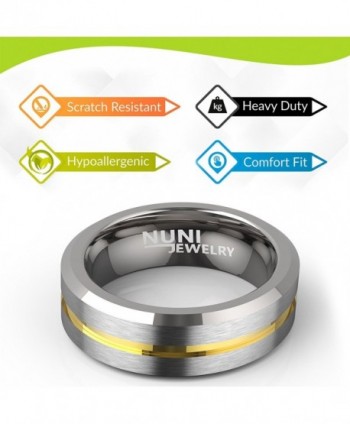 Nuni Jewelry Tungsten Wedding Polished