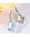 EleQueen Sterling Earrings Iridescent Swarovski