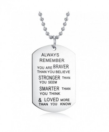 Udobuy Stainless Remember Inspirational Engraved - C812F699NLX