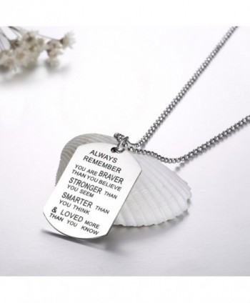 Udobuy Stainless Remember Inspirational Engraved