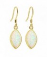 Sinlifu Gemstone Hot Women Australian Opal Silver Marquise Earring Dangle Hook Earrings - Yellow:White Opal - CR120NFHUND