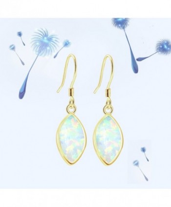 Sinlifu Gemstone Australian Marquise Earrings in Women's Drop & Dangle Earrings