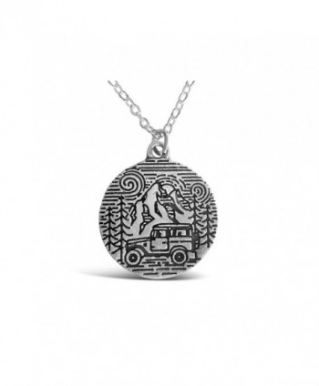 Rosa Vila Camping Necklace - Camping In The Park Mountain Ranges and Forest Stamped Necklaces for Women - C7183TW7IT8