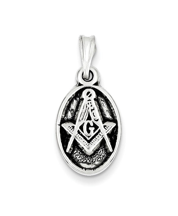 Sterling Silver Antiqued Masonic Charm - CB113PTH2BZ