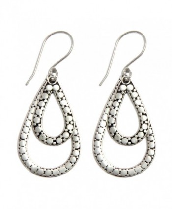 NOVICA Teardrop Sterling Earrings Raindrop