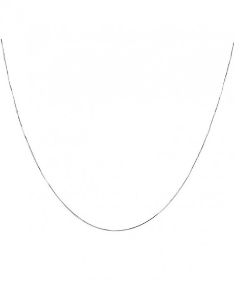 925 Sterling Silver Italian 1MM 8 Side Diamond Cut Snake Chain Necklace Lobster Claw Clasp With Extra Free Gift - CI12O4Z83JB