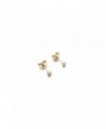 HONEYCAT Tiny Circle Stud Earrings in Gold- Rose Gold- or Silver | Minimalist- Delicate Jewelry - Gold - CX12KON6Y3L