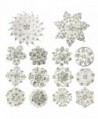 kilofly 14pc Bridal Rhinestone Crystal Flower Bouquet Corsage Wedding Brooch Pin - C012H6E4AOZ