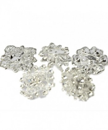 kilofly Rhinestone Crystal Bouquet Corsage in Women's Brooches & Pins