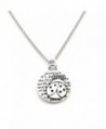 Kevin N Anna Ladybug (Presence quote) Sterling Silver Small Pendant Necklace- 18" - CC126XZVOCF