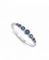 Womens Simulated Sapphire Sterling Silver in Women's Band Rings