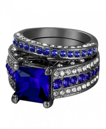 Sapphire Engagement Ring Halo Wedding