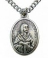 Women's Patron Saint Medal 3/4 Inch Metal Pendant with Chain - CG12O2686AF