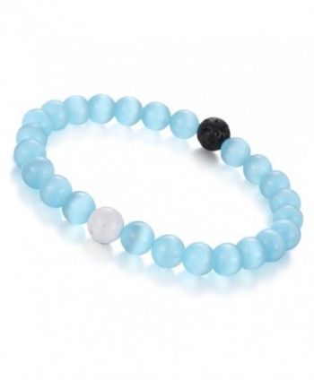 Gemstone BRCbeads Synthetic Turquoise Birthstone in Women's Strand Bracelets