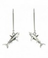 Sabai NYC Creatures of the Sea Charm Shark Dangle Earrings on Stainless Steel Earwires - C71294GPAGF