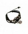 Essential Oil Diffuser Bracelet - Aromatherapy Jewelry - Boho Black Leather Band Bracelet with Locket Charm - CI187WS8L2H