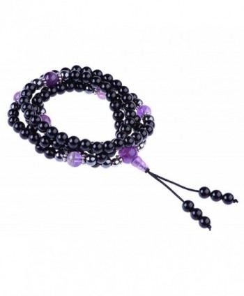 Mala Beads Gemstones Meditation Multilayer in Women's Stretch Bracelets