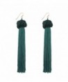 SUNGULF Long Tassel Knotted Earrings Drop Dangle Earring for Women - Green - CH184Q9NI6T