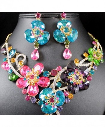 Janefashions MULTI COLOR AUSTRIAN RHINESTONE N1706M