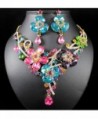 Janefashions MULTI COLOR AUSTRIAN RHINESTONE N1706M in Women's Jewelry Sets