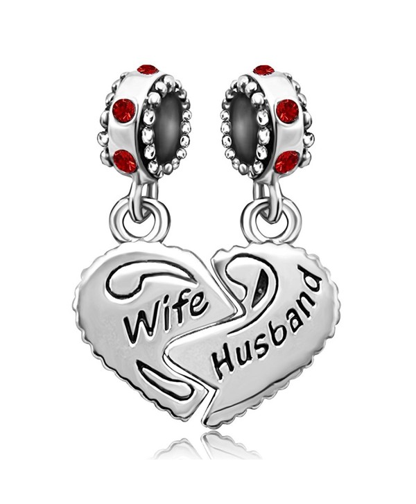 JMQJewelry Heart Wife Love Husband Valentine's Day 12 Colors Birthstone Charms For Bracelets - CR182A397IZ